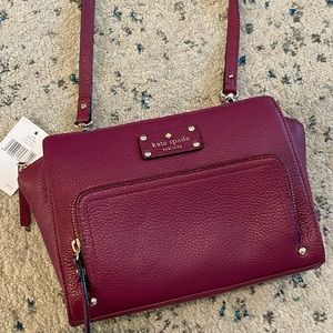 NWT 🎉 Kate Spade New York Red Plum Bag